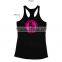 Custom Ladies Black T-back Active Singlet