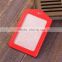 Hot Selling Orange Red Leather vertical ID Card Holders