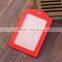 Hot Selling Orange Red Leather vertical ID Card Holders