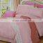 4 pieces plain dyed silk cotton satin jacquard embroidery bed sheet set