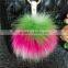 Wholesale Colors 10 Cm Faux Fur Pom Pom Fluffy Ball Keychain Custom