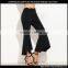 Wholesale Womens Scallop Waist Asymmetric Long Palazzo Pants With Kurti Ladies Casual Yoga Pants Trousers