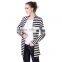 Wholesale Wool Knitted Sweater Cardigan Zebra Stripe Women
