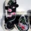 FLOWER PRINT HORSE ANKLE AND TENDON BOOT.