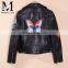 Hot Selling OEM Fashion Latest Womens Jackets Short Sheep Skin Moto Biker Leather Jacket