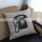 Handmade custom cheap throw sofa chair cushion cover 50x50 fashion digital decorative linen pillow cover