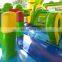 HI hot sale!! animal themed inflatable long water slide, grass pool bouncer sldie