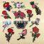 2017 wholesale accessories ptches embroidery sequin iron on applique iron on patches flower