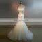 Fancy Scoop Neck Mermaid Sheer Back Lace Wedding Dress Cap Sleeve