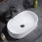 Bathroom good quality ceramic sanitaryware round shape wash hand basin sink in white color