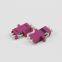 LC OM4 DX ADAPTER WITH EAR AND RING RED PURPLE