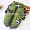 2020 New cross border dog padded coat chest back one cotton vest pet clothes winter dog coat with two feet