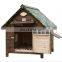 MOQ 200 pieces Luxury Outdoor Wooden Waterproof Large Pet Dog Big House Home Wood For Sale