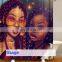 i@home eco friendly 3D digital bath african black girl print shower curtain waterproof