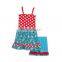 Ruffle designer children's clothing wholesale stripe baby clothes china