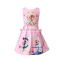 Summer sleeveless Children's dress cosplay dress new cartoon print flower Princess Baby dress