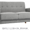 Hot sell Modern sofa-Linen cover, solid wood legs, 2 seater YF121