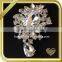 Wholesale flower hair brooches pins crystal rhinestone lady men wedding brooch FB-027