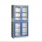 Chemical laboratory steel cabinet with glass door storage cabinet used for hospital