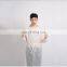 Factory price Medical Disposable White Knit Cuff Isolation Gown