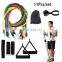 Custom Hip Elastic Tube 11 Pcs Workout Tpe Exercise Fitness Resistance Bands for cheap price