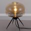 Nordic UFO Glass Shade Table Lamp Technology Triangle Fixed Decorative Table Lamp Room Bedroom