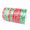Low Price Wrap Cheap With Flower Logo Ready Made Printed Rol Silk Satin Christmas Ribbon