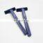 Popular Mens shaving 2 blade disposable razor with ABS handle stainless steel safety razor