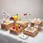 modern fashion multi functional solid beech wood dessert display rack sushi cake buffet stand