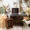 Modern Aesthetic Decorative Wooden Crates  with Wall Mounts and Cutout Handles