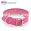 Wholesale PU Leather Luxury Bling Dog Collar with Custom Logo