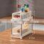 Slim Space Saving Table Kitchen Accessories Pantry Storage Basket Foldable Slide Plastic Spice Rack Storage Holders & Racks