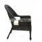 Stock Indoor & Outdoor PE Rattan Wicker Arm Chair Dining Chair With Cushion Patio Garden Furniture
