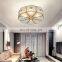 European Plum Ceiling Lamp American All-copper Led Round Lamps For Living Room Study Porch Decor Glass Ceiling Light