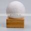 2021 New Design Bedroom Home Decor Induction Dual Colors Moon Shaped Bed Light With Bamboo Base