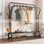 Simple Metal Clothes Rack Floor Bedroom Hanger Household Stainless Steel Coat Rack Folding Clothes Rack