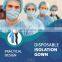 PE Coated Knitted Cuff Surgical Isolation Gown for Medical Purpose