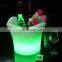 LED Ice Bucket Multiple Capacity Custom Logo  Champagne Wine Drinks Beer Bucket Portable Party Use Led Rechargeable Cooler