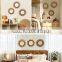 Rattan Mirror Set of 3 Woven Wall decor for Living Room, Bedroom Boho Style Decoration WHolesale in Bulk
