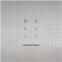 rainfall showerhead Mist shower head in 304 stainless steel size 60x60cm