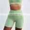 Custom Seamless Peach Butt Biker Shorts Sports Fitness High Rise Breathable Yoga Pants