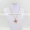 New Design Sea Life Jewelry Natural Stone Quartz Druzy Starfish Necklace