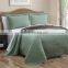 3Pcs Solid Microfiber Bedspread Set