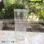 Cylinder Glass Cup 490ml Ribbed Glass Tumbler For Juice