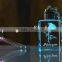 Color Changing 3d laser transparent photo led crystal keychain for wedding gifts