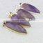 JF6761 New style gold plated natural crystal spike pendant