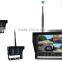 12V to 48V Wireless Digital 4CH 9inch Rear View Forklift Camera System with Night Vision and 4 Audio Output