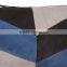 High quality Navy suede colour block clutch bag