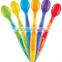 Newborn Baby Products Disposable Plastic Spoon and Fork Temperature Changing Plastic Ice Cream Spoon Colorful Plastic Spoon