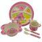 Butterfly 5-piece children's bamboo fibre dinner set ceramic dinner set melamine dinner set